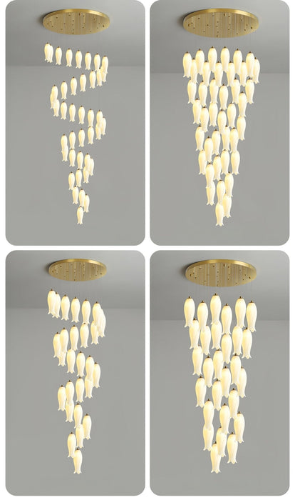 Luma Flora Stairs Chandelier-DWHOME