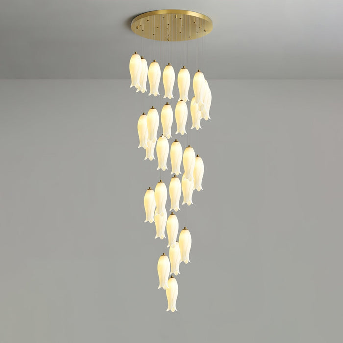 Luma Flora Stairs Chandelier-DWHOME