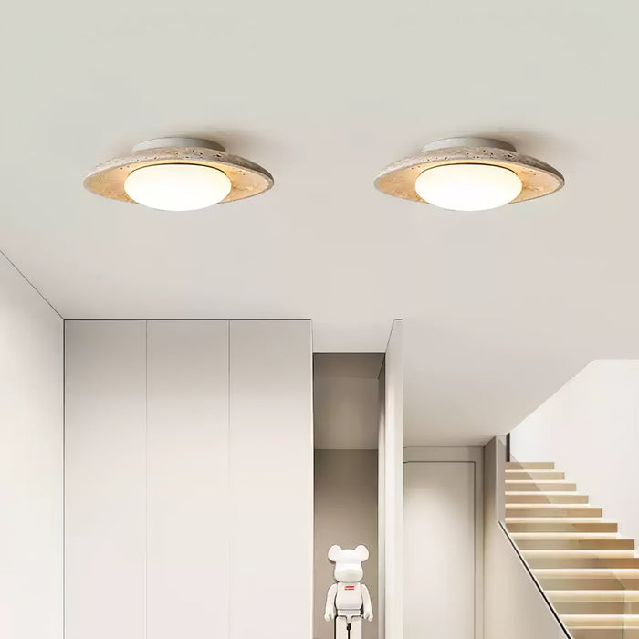 Luma Travertine Ceiling Light-DWHOME