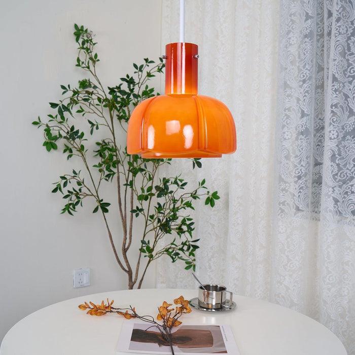 "Lumina Petal Glass Pendant Light-DWHOME"
