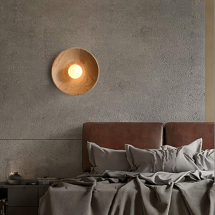 Lumina Contour Wooden Sconce-DWHOME