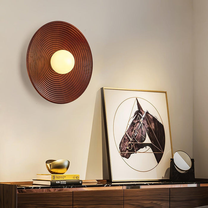 Lumina Contour Wooden Sconce-DWHOME