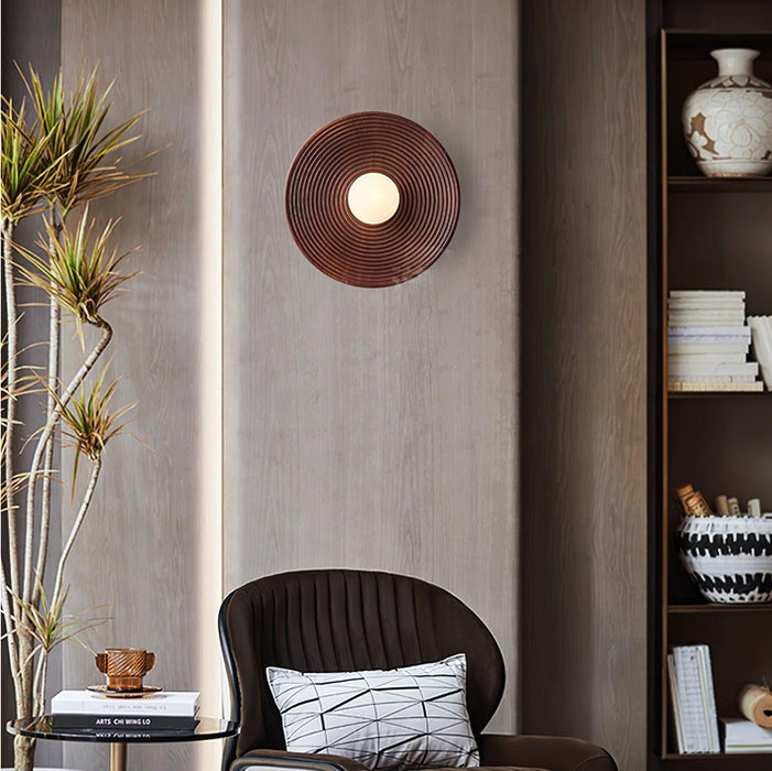 Lumina Contour Wooden Sconce-DWHOME