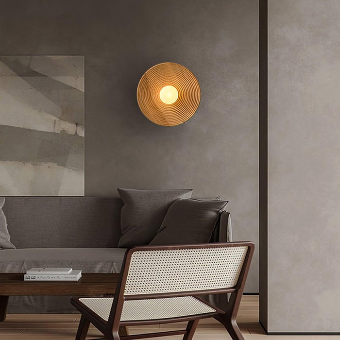 Lumina Contour Wooden Sconce-DWHOME