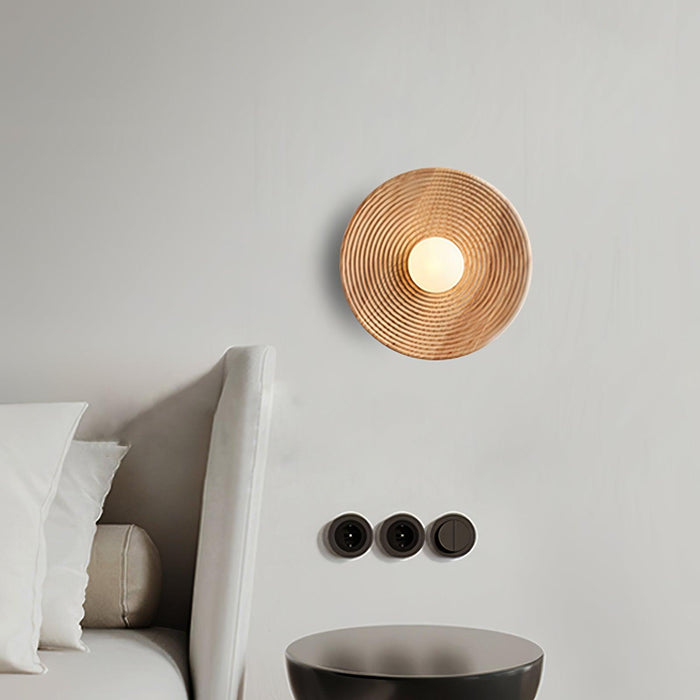 Lumina Contour Wooden Sconce-DWHOME