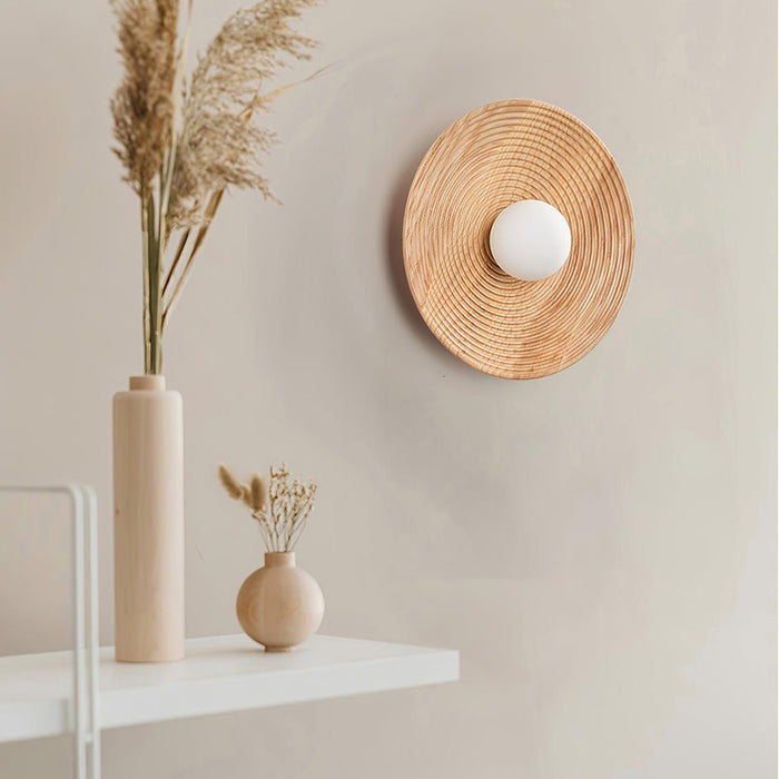 Lumina Contour Wooden Sconce-DWHOME