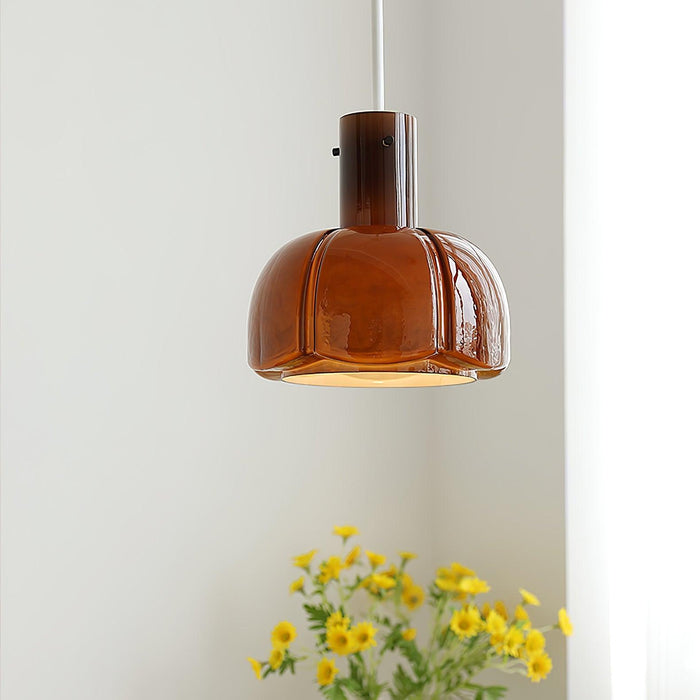 "Lumina Petal Glass Pendant Light-DWHOME"