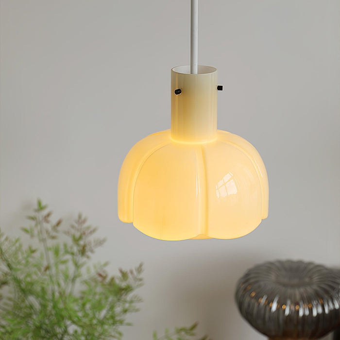 "Lumina Petal Glass Pendant Light-DWHOME"