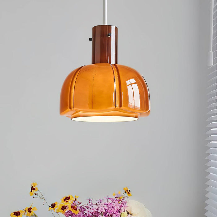"Lumina Petal Glass Pendant Light-DWHOME"