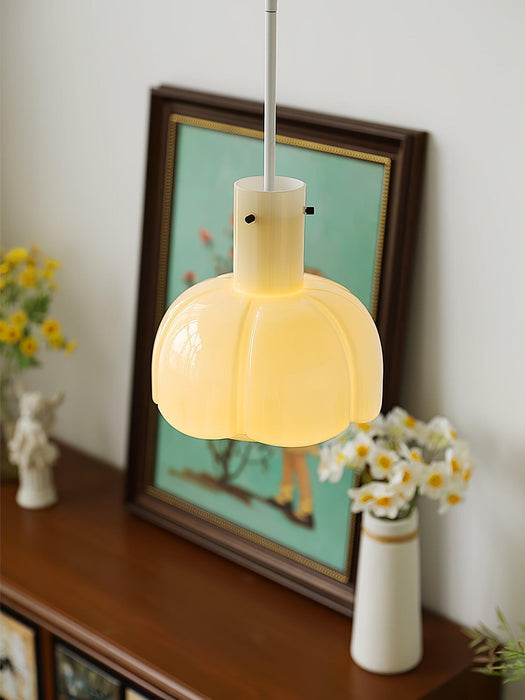 "Lumina Petal Glass Pendant Light-DWHOME"