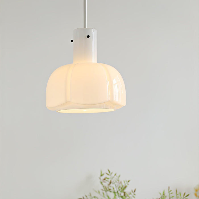 "Lumina Petal Glass Pendant Light-DWHOME"