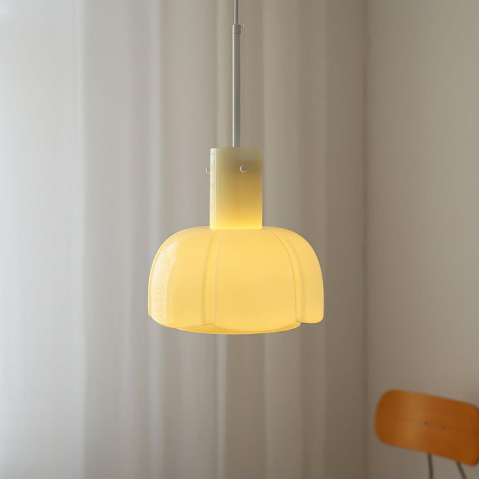 "Lumina Petal Glass Pendant Light-DWHOME"