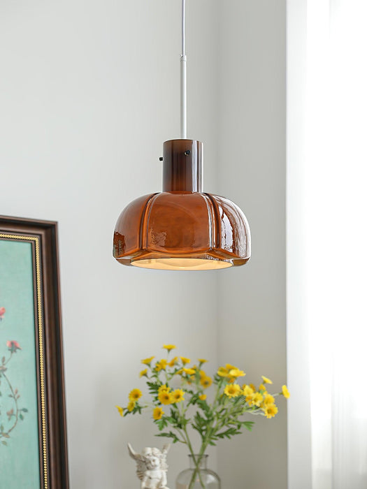 "Lumina Petal Glass Pendant Light-DWHOME"