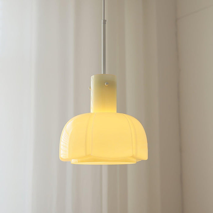 "Lumina Petal Glass Pendant Light-DWHOME"