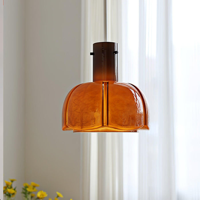 "Lumina Petal Glass Pendant Light-DWHOME"