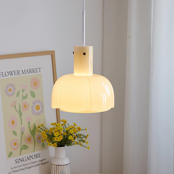 "Lumina Petal Glass Pendant Light-DWHOME"