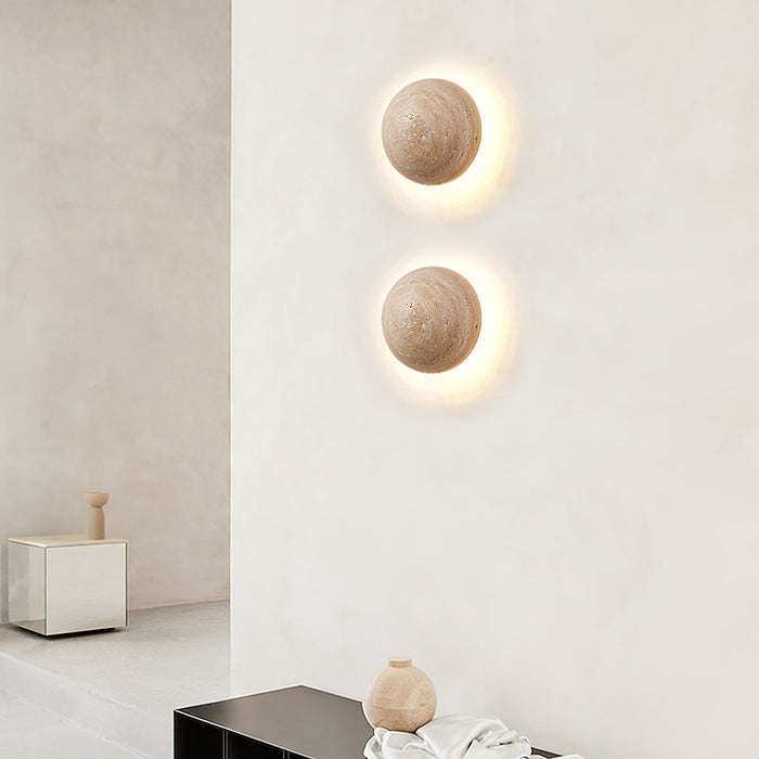 Luna Travertine Wall Light - Vakkerlight