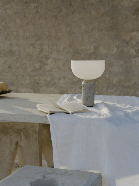Lunara Marble Table Lamp-DWHOME