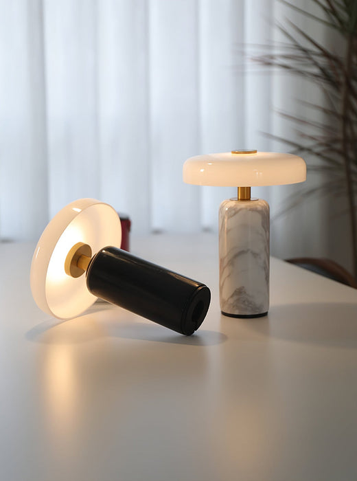 Lunara Marble Table Lamp-DWHOME