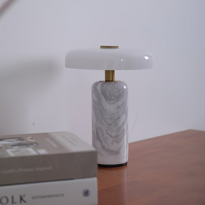 Lunara Marble Table Lamp-DWHOME