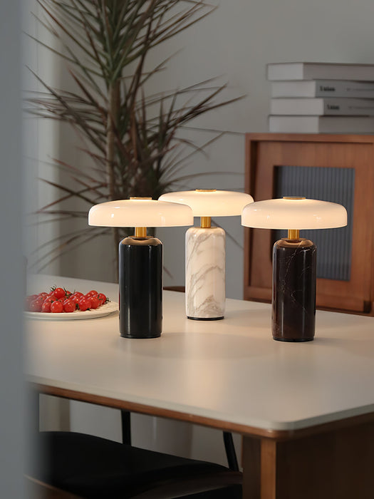 Lunara Marble Table Lamp-DWHOME