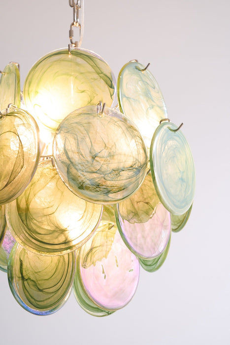 Lunaria Disc Murano Chandelier-DWHOME