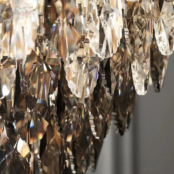 Luny Gold Cascading Waterfall Crystal Chandelier - DWHOME