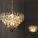 Luny Gold Cascading Waterfall Crystal Chandelier - DWHOME