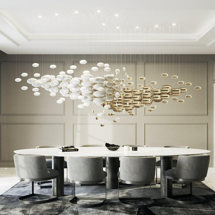 "Lustre Collection Bol Chandelier-DWHOME"