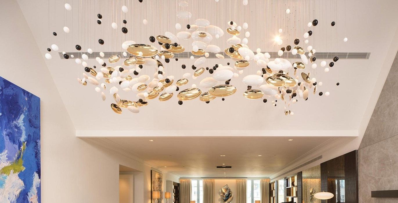 "Lustre Collection Bol Chandelier-DWHOME"