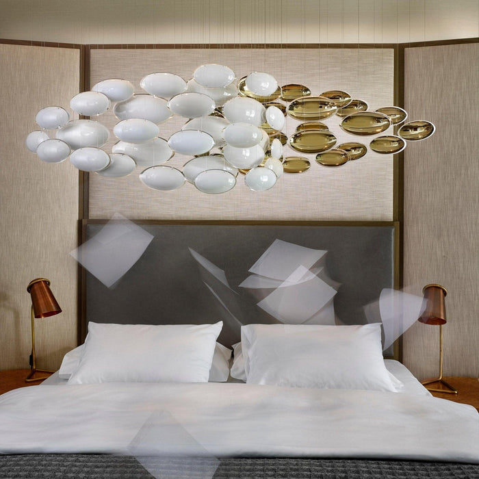 "Lustre Collection Bol Chandelier-DWHOME"