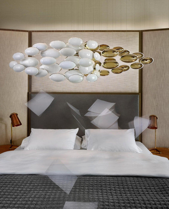 "Lustre Collection Bol Chandelier-DWHOME"