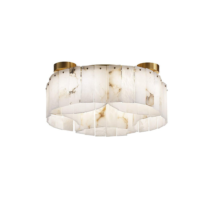 Luxe Alabaster Brass Ceiling Lamp-DWHOME