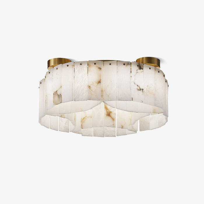 Luxe Alabaster Brass Ceiling Lamp-DWHOME