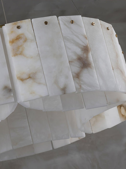 Luxe Alabaster Brass Ceiling Lamp-DWHOME