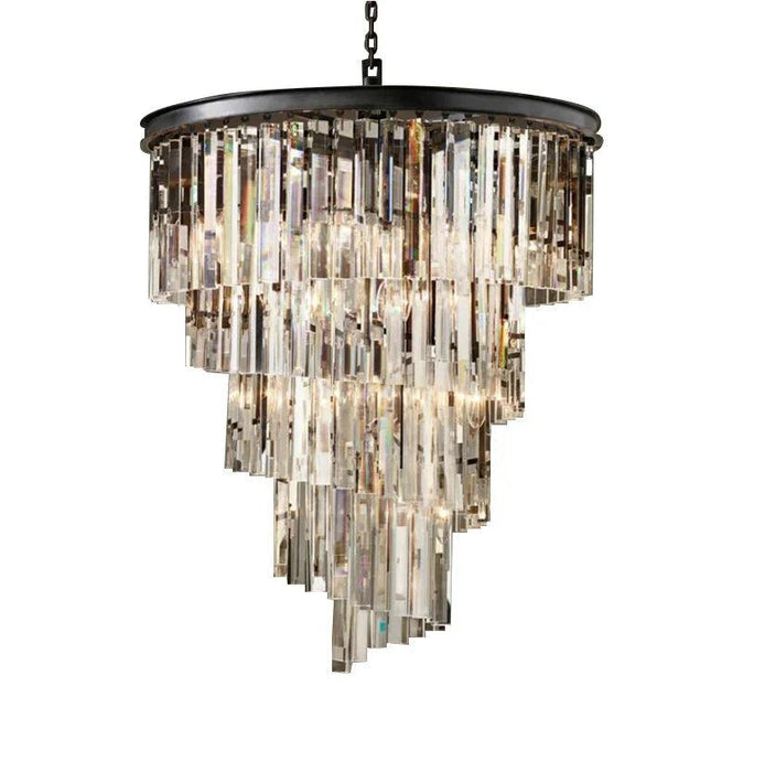 Luxury Tiered Crystal Chandelier for Foyer - DWHOME
