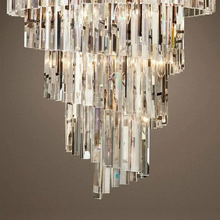 Luxury Tiered Crystal Chandelier for Foyer - DWHOME