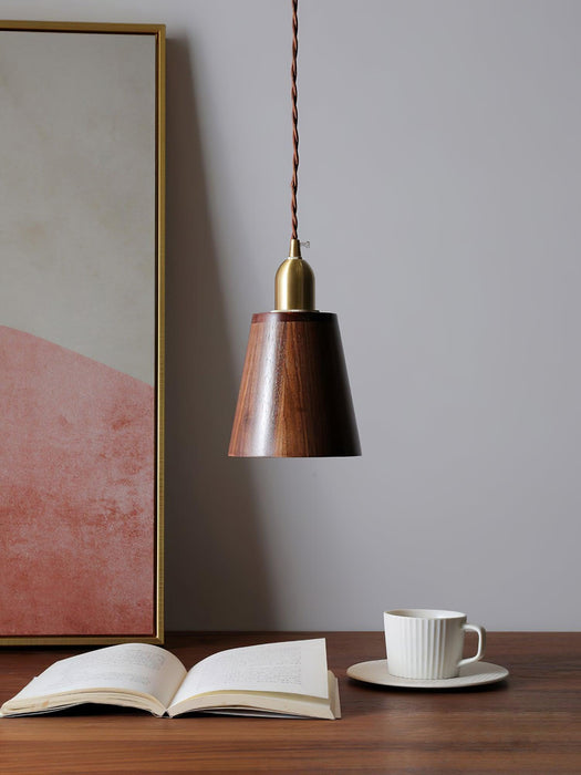 Lyfa Walnut Pendant Light-DWHOME