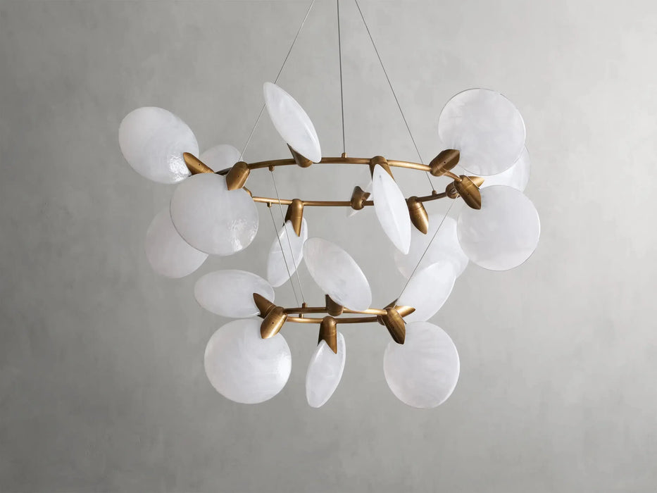 Lyla 2-Tiered Halo Chandelier-DWHOME