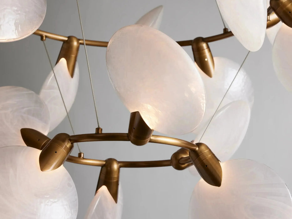Lyla 2-Tiered Halo Chandelier-DWHOME