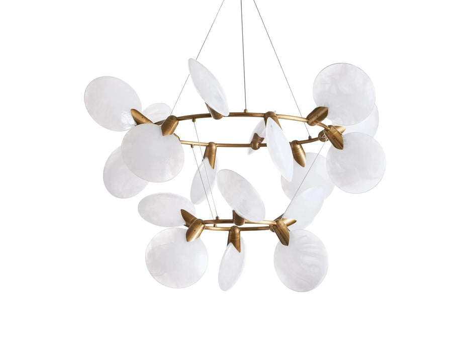 Lyla 2-Tiered Halo Chandelier-DWHOME