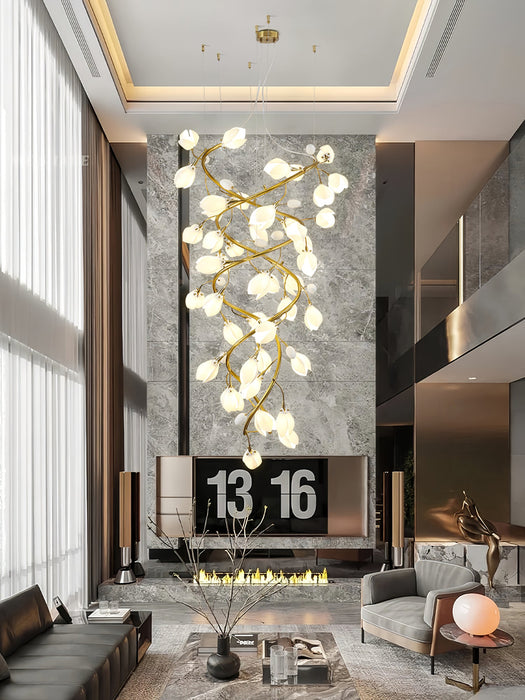 Lysandra Cascade Stairs Chandelier-DWHOME