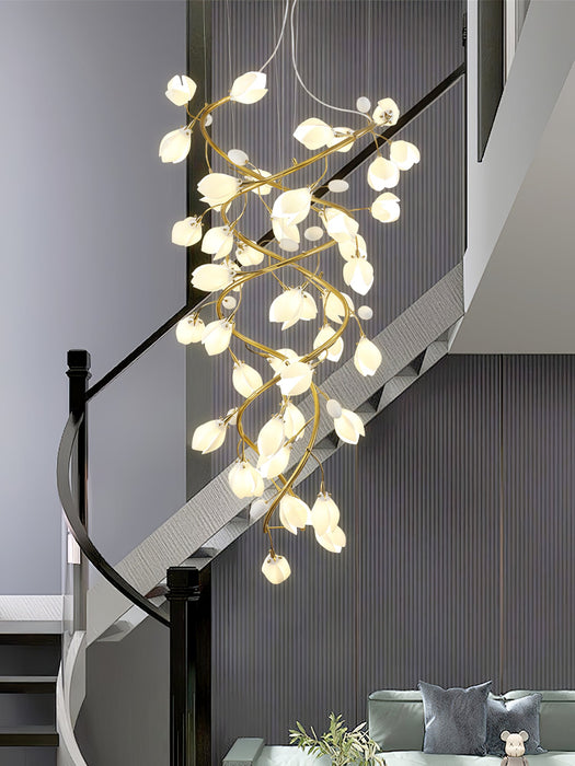 Lysandra Cascade Stairs Chandelier-DWHOME