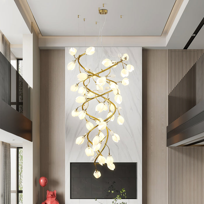 Lysandra Cascade Stairs Chandelier-DWHOME