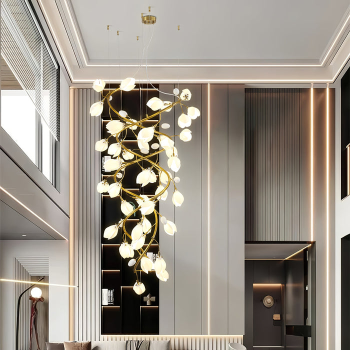 Lysandra Cascade Stairs Chandelier-DWHOME
