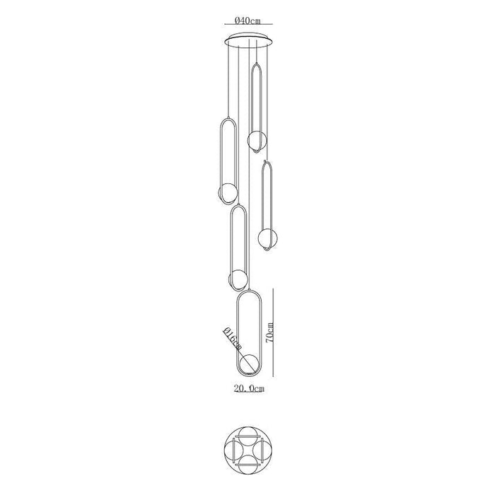 Mila Combination Chandelier-DWHOME