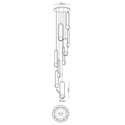 Mila Combination Chandelier-DWHOME