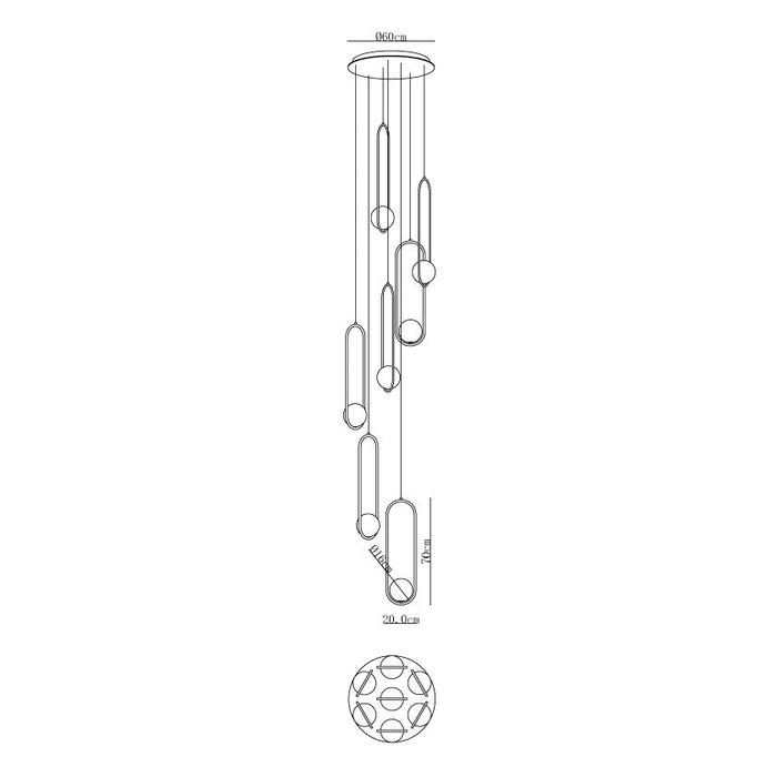 Mila Combination Chandelier-DWHOME