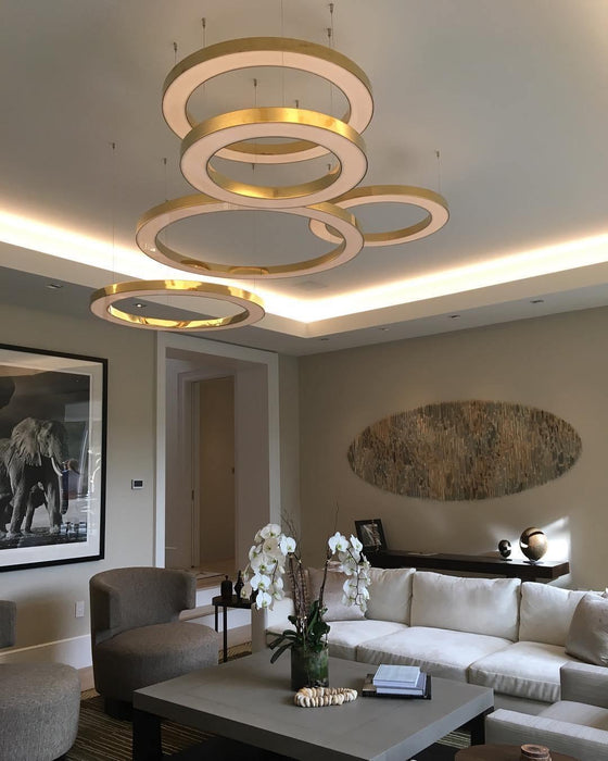 Ring LED Pendant Light-DWHOME
