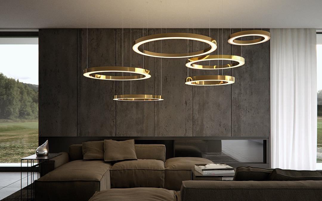 Ring LED Pendant Light-DWHOME